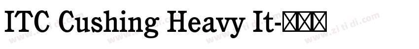 ITC Cushing Heavy It字体转换